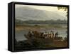 Ferry on Sele-Jacob Philipp Hackert-Framed Stretched Canvas