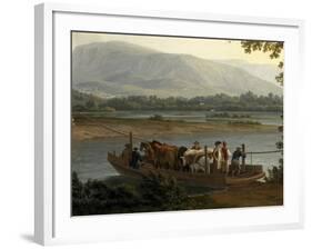 Ferry on Sele-Jacob Philipp Hackert-Framed Giclee Print