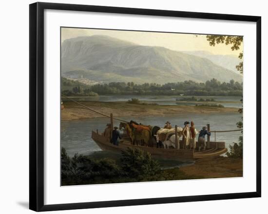 Ferry on Sele-Jacob Philipp Hackert-Framed Giclee Print