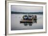 Ferry over the Nile in the Murchison Falls National Park, Uganda, East Africa, Africa-Michael-Framed Photographic Print