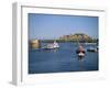 Ferry Passing Castle Cornet, St. Peter Port, Guernsey, Channel Islands, United Kingdom, Europe-Lightfoot Jeremy-Framed Photographic Print