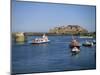 Ferry Passing Castle Cornet, St. Peter Port, Guernsey, Channel Islands, United Kingdom, Europe-Lightfoot Jeremy-Mounted Photographic Print