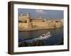 Ferry Passing the Old Fortress, Entering Marseille Harbour, Bouches Du Rhone, Provence, France-Groenendijk Peter-Framed Photographic Print