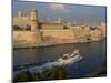 Ferry Passing the Old Fortress, Entering Marseille Harbour, Bouches Du Rhone, Provence, France-Groenendijk Peter-Mounted Photographic Print