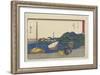 Ferry Port at Imagiri Beach, Maisaka, 1841-1842-Utagawa Hiroshige-Framed Giclee Print