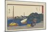 Ferry Port at Imagiri Beach, Maisaka, 1841-1842-Utagawa Hiroshige-Mounted Giclee Print