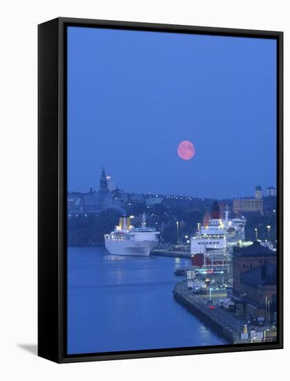 Ferry Port, Stockholm, Sweden-Jon Arnold-Framed Stretched Canvas