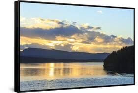 Ferry ride from Vancouver to Vancouver Island aboard BC Ferry, Winter, Canada-Stuart Westmorland-Framed Stretched Canvas