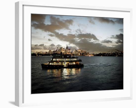 Ferry Sailing across Sydney Harbour, Sydney, New South Wales, Australia, Pacific-Purcell-Holmes-Framed Photographic Print