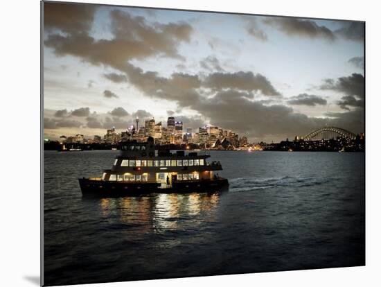 Ferry Sailing across Sydney Harbour, Sydney, New South Wales, Australia, Pacific-Purcell-Holmes-Mounted Photographic Print