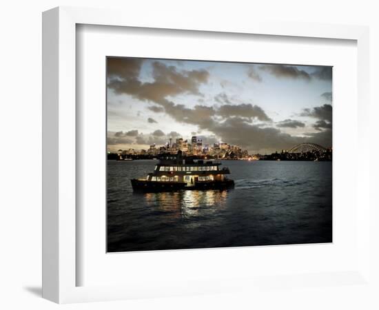 Ferry Sailing across Sydney Harbour, Sydney, New South Wales, Australia, Pacific-Purcell-Holmes-Framed Photographic Print