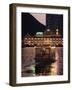 Ferry Sailing Towards Jumbo Floating Restaurant at Dusk, Aberdeen Harbour, Hong Kong, China, Asia-Purcell-Holmes-Framed Photographic Print