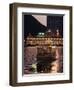 Ferry Sailing Towards Jumbo Floating Restaurant at Dusk, Aberdeen Harbour, Hong Kong, China, Asia-Purcell-Holmes-Framed Photographic Print