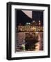 Ferry Sailing Towards Jumbo Floating Restaurant at Dusk, Aberdeen Harbour, Hong Kong, China, Asia-Purcell-Holmes-Framed Photographic Print
