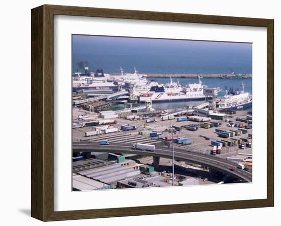 Ferry Terminal at Dover Harbour, Kent, England, United Kingdom-Ian Griffiths-Framed Photographic Print