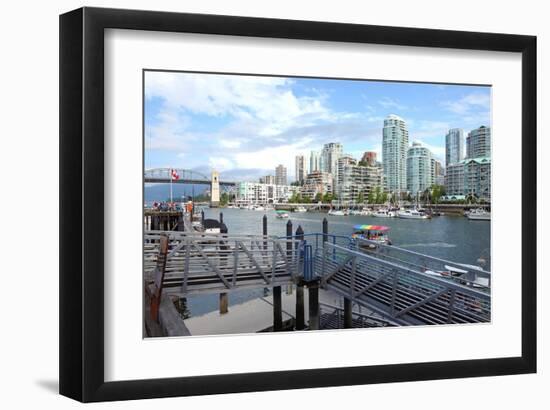 Ferry Terminal Vancouver BC-null-Framed Art Print