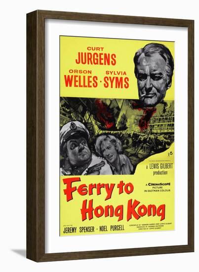 Ferry to Hong Kong-null-Framed Art Print