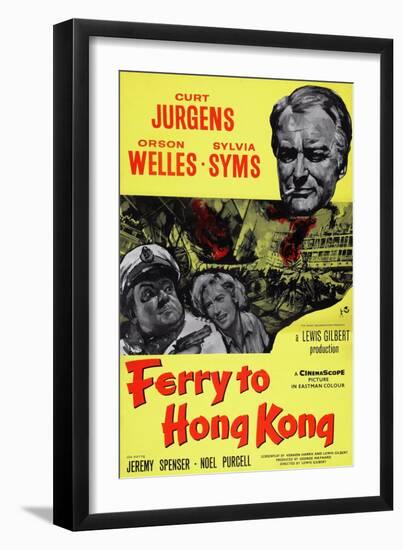 Ferry to Hong Kong-null-Framed Art Print