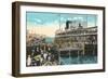 Ferry to Mackinac, Detroit, Michigan-null-Framed Art Print