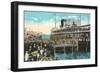 Ferry to Mackinac, Detroit, Michigan-null-Framed Art Print