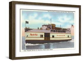 Ferry to Put-in-Bay, Ohio-null-Framed Art Print