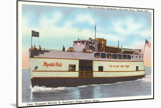 Ferry to Put-in-Bay, Ohio-null-Mounted Art Print