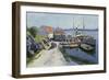 Ferry wharf in western Norway, 1890-Johannes Martin Grimelund-Framed Giclee Print