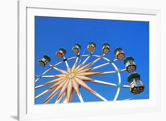 Ferry Wheel against Blue Sky-Sofiaworld-Framed Photographic Print