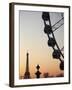 Ferry Wheel in Place De La Concorde with Eiffel Tower in the Background Near Sunset, Paris, France-Bruce Yuanyue Bi-Framed Photographic Print