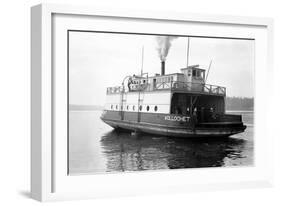 Ferry Wollochet on Puget Sound-Marvin Boland-Framed Giclee Print