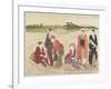 Ferryboat on the Rokugo River, 1784-Torii Kiyonaga-Framed Giclee Print