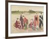 Ferryboat on the Rokugo River, 1784-Torii Kiyonaga-Framed Giclee Print