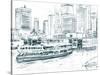 Ferryboats IV-Melissa Wang-Stretched Canvas