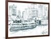 Ferryboats IV-Melissa Wang-Framed Art Print