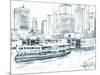 Ferryboats IV-Melissa Wang-Mounted Art Print