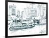 Ferryboats IV-Melissa Wang-Framed Art Print