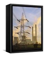 Ferrybridge Power Station, North Yorkshire, UK-Roy Rainford-Framed Stretched Canvas