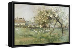 Ferryhouse on the Ouse, Hollywell, Hants, 1893-T. Hodgson Liddell-Framed Stretched Canvas