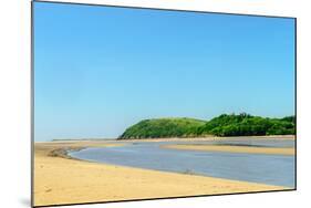 Ferryside Beach, the Coast of Carmarthenshire, Showing the Estuary of the River Tywi-Freespiritcoast-Mounted Photographic Print