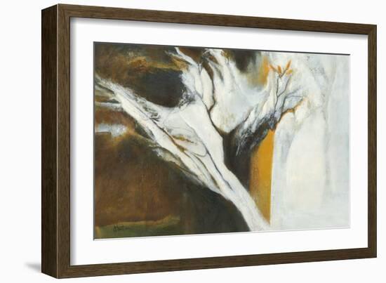 Ferveur jaune-Kathleen Cloutier-Framed Art Print