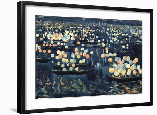 Festa Del Redentore (Festival of Light, Venice)-Maurice Brazil Prendergast-Framed Giclee Print