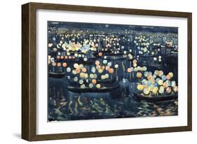 Festa Del Redentore (Festival of Light, Venice)-Maurice Brazil Prendergast-Framed Giclee Print