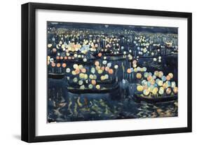 Festa Del Redentore (Festival of Light, Venice)-Maurice Brazil Prendergast-Framed Giclee Print