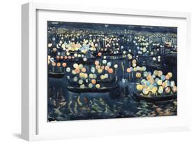 Festa Del Redentore (Festival of Light, Venice)-Maurice Brazil Prendergast-Framed Giclee Print