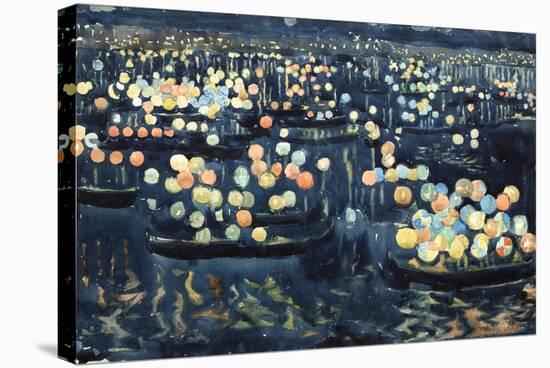 Festa Del Redentore (Festival of Light, Venice)-Maurice Brazil Prendergast-Stretched Canvas