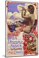 Festa Federale Di Musica in Lugano Poster-null-Mounted Giclee Print