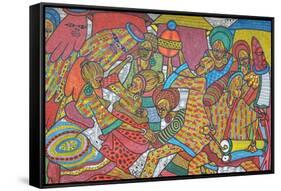 Festival, 2014-Muktair Oladoja-Framed Stretched Canvas