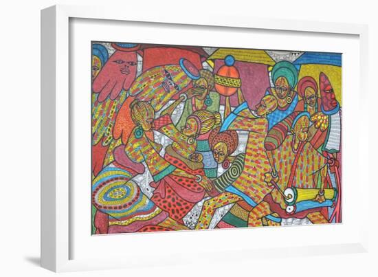 Festival, 2014-Muktair Oladoja-Framed Giclee Print