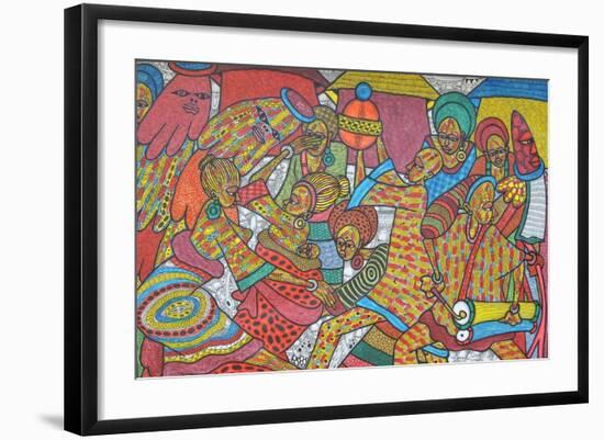 Festival, 2014-Muktair Oladoja-Framed Giclee Print