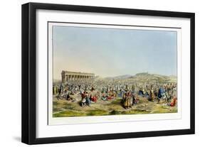 Festival at Athens, Published by J. Rodwell, 1830-Edward Dodwell-Framed Giclee Print